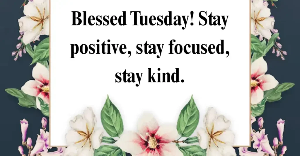 Positive Tuesday Blessings