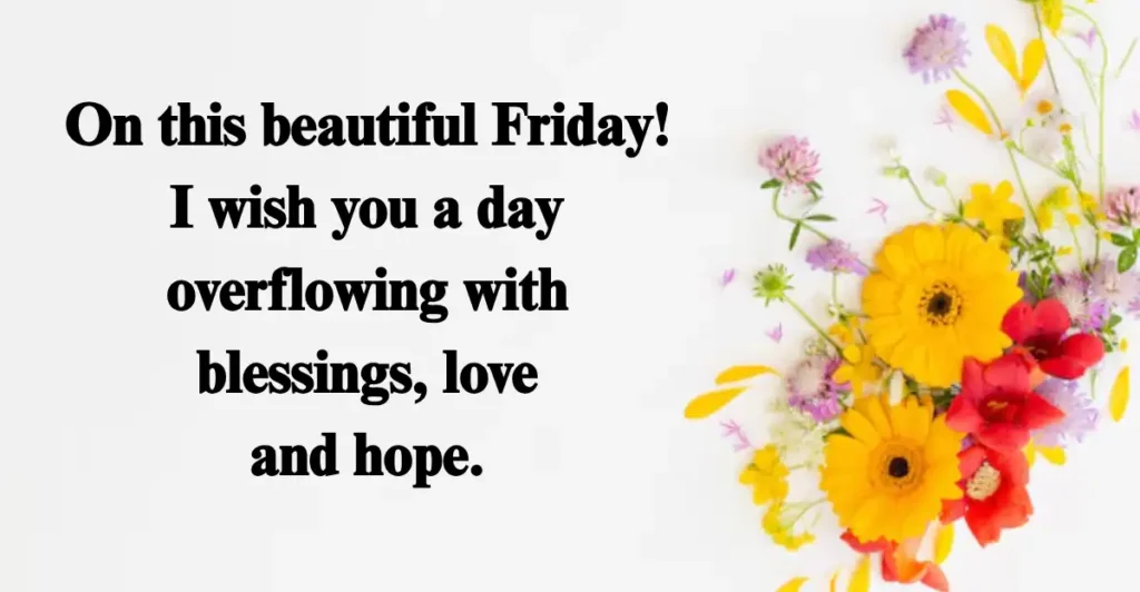 Beautiful Friday Morning Blessings