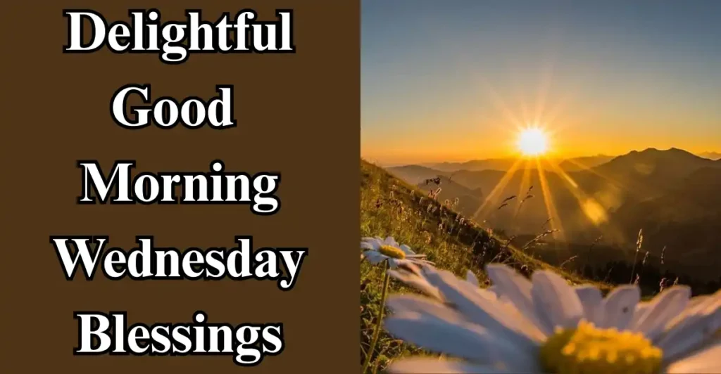 Delightful Good Morning Wednesday Blessings