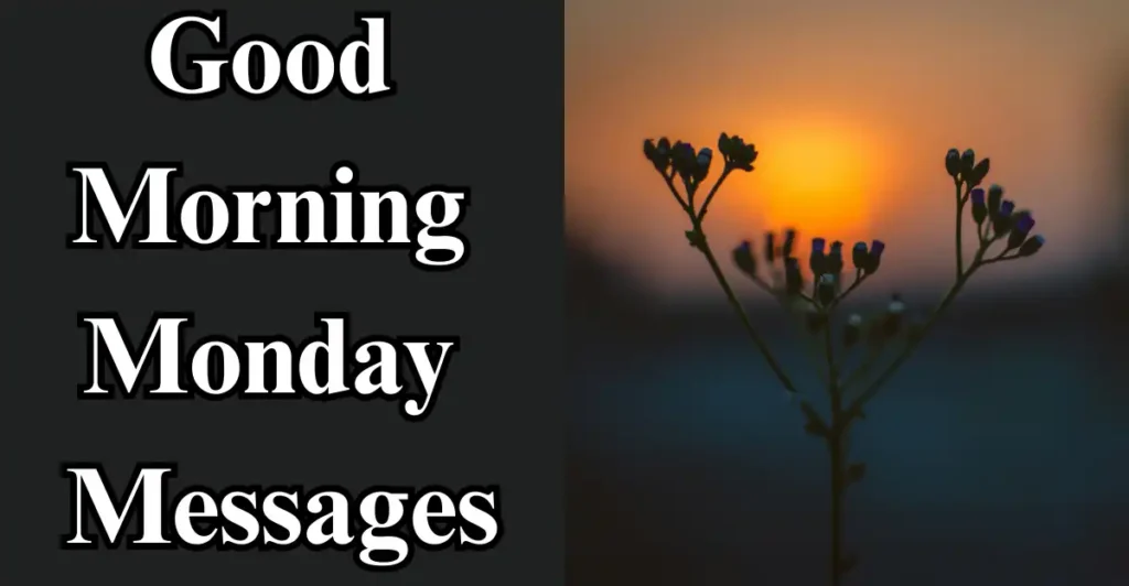 Good morning Monday Messages