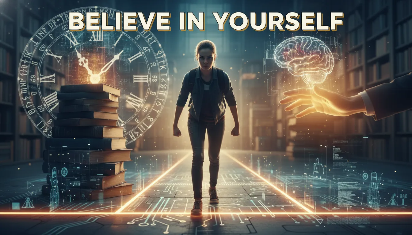 Student ready for academic challenge, good luck wishes.