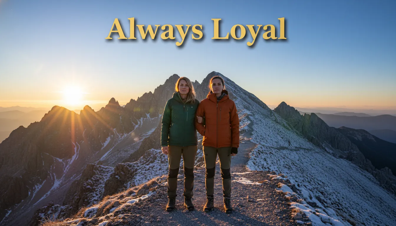 Loyal friends standing together, unwavering support.