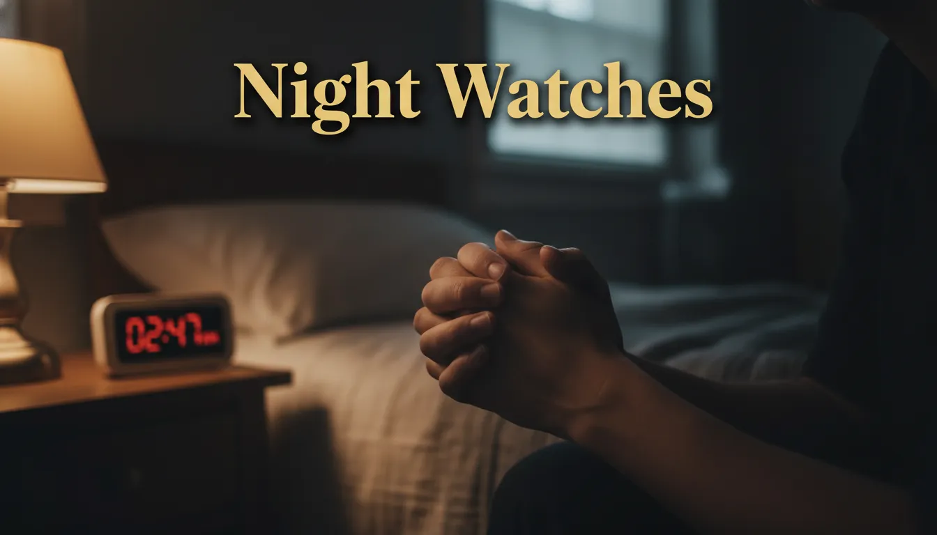 Early morning prayer, spiritual devotion, seeking God at night. Praying at Midnight Significance