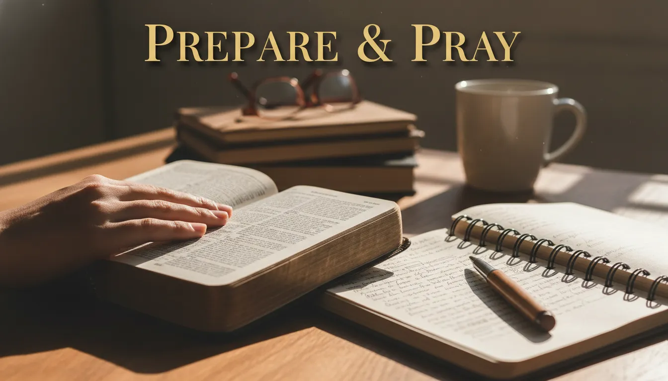 Preparing for night prayer, tips for praying at specific times, Bible study.