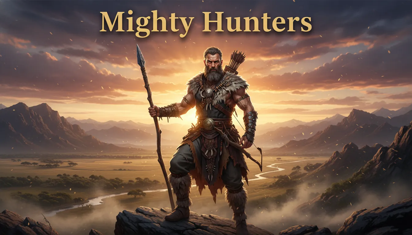 Nimrod the mighty hunter, ancient hunting scenes, biblical hunting scripture