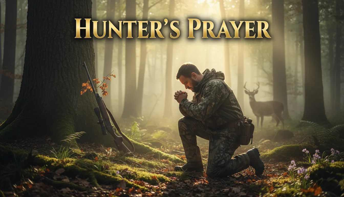 Hunter's prayer, prayer for safe hunting, gratitude in hunting