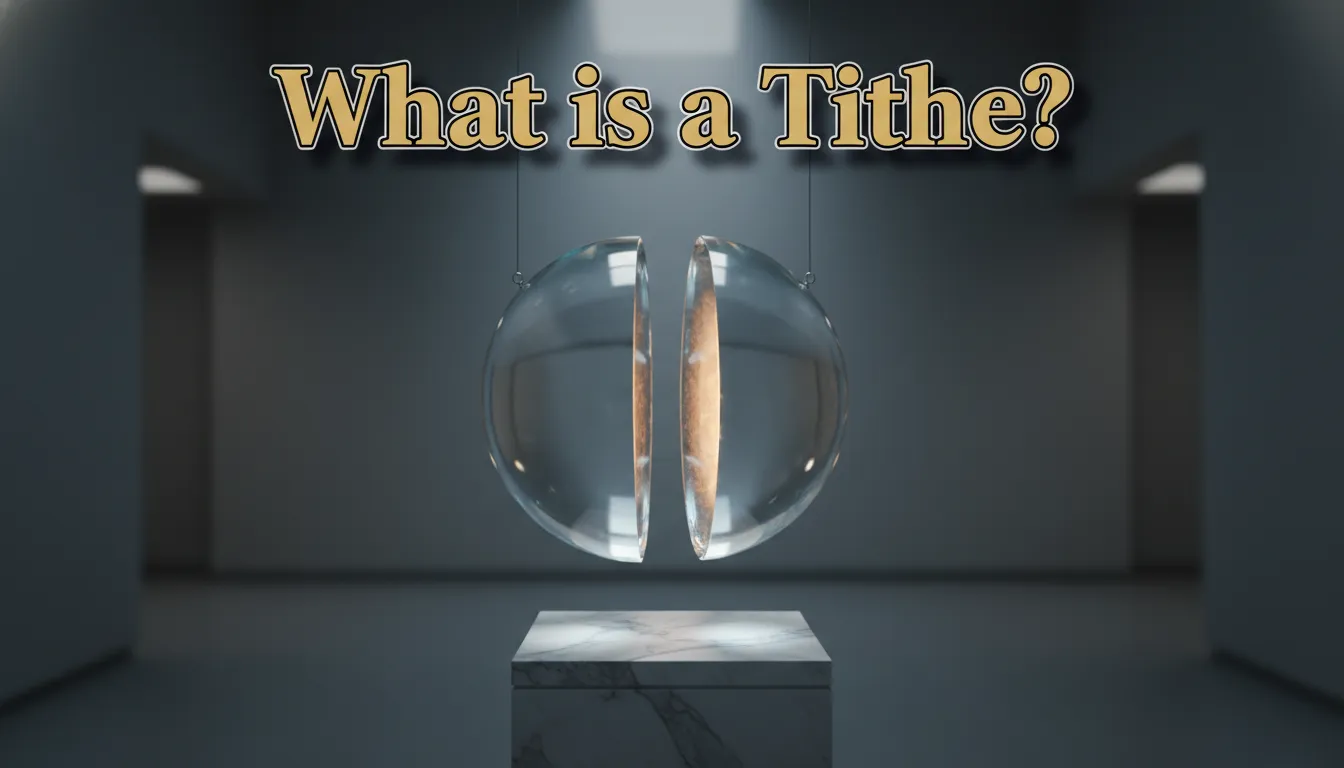 Visual explanation of understanding tithes, one-tenth concept.