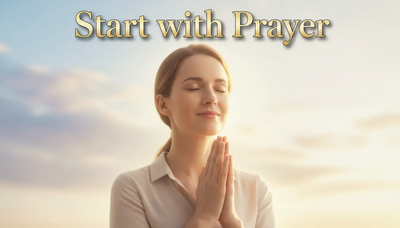 Short Monday prayer, gratitude and purpose for the new week.