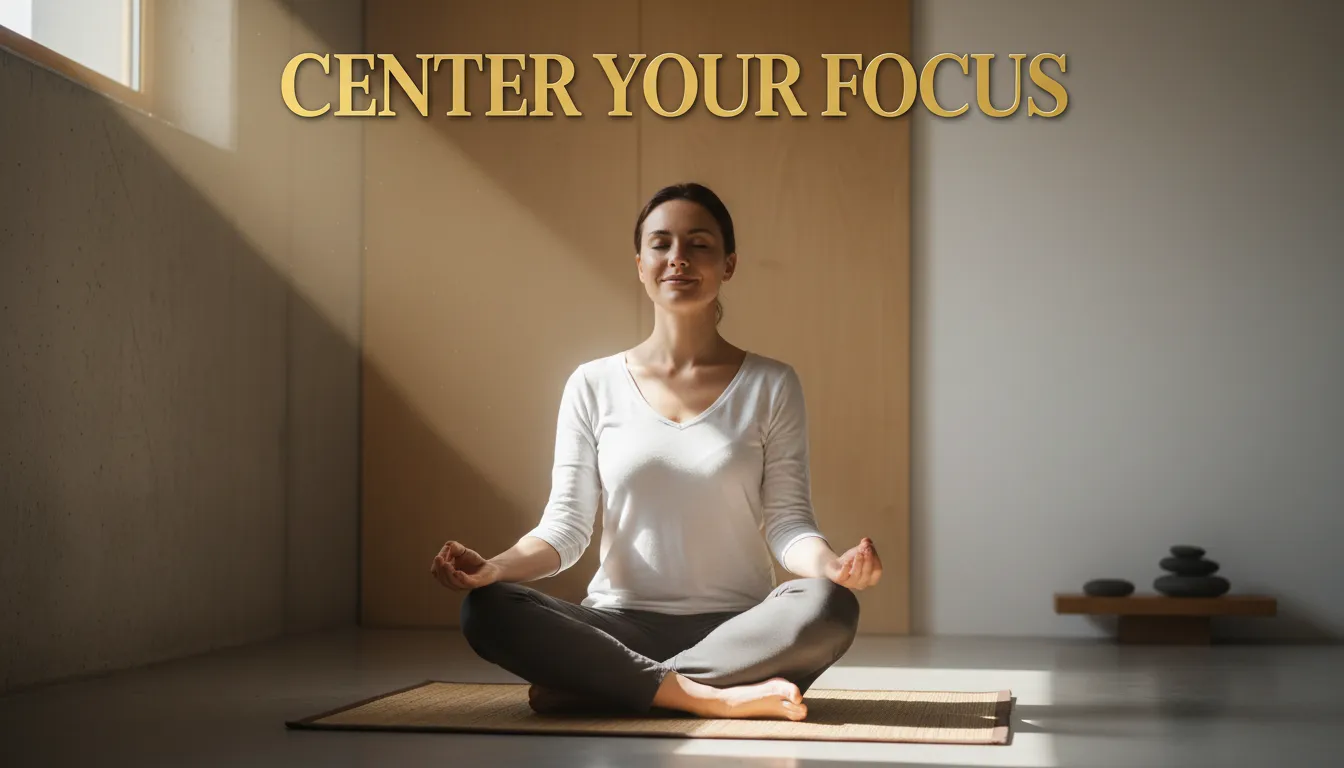 Monday morning prayer, centering yourself on God's will.