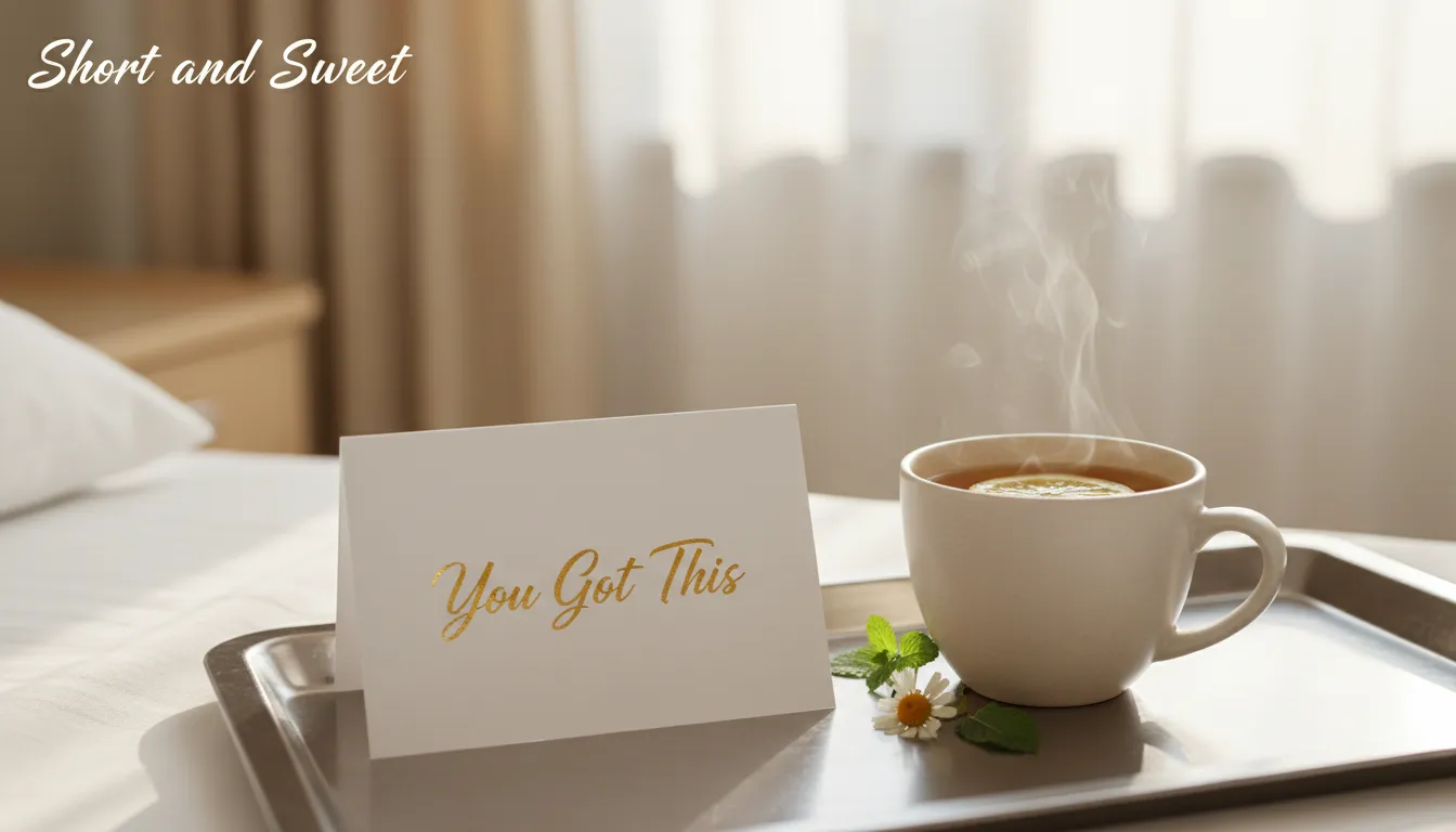 Simple supportive note for surgery patient