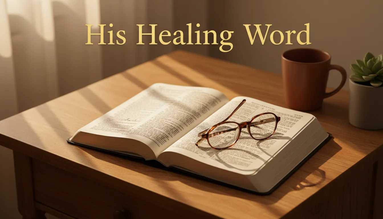 Open Bible for comfort before surgery