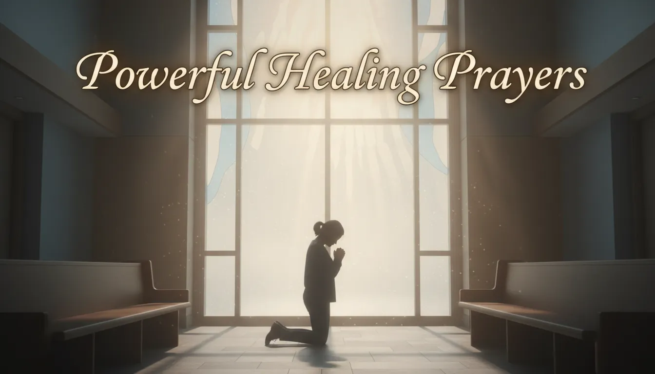 Person praying for a successful surgery