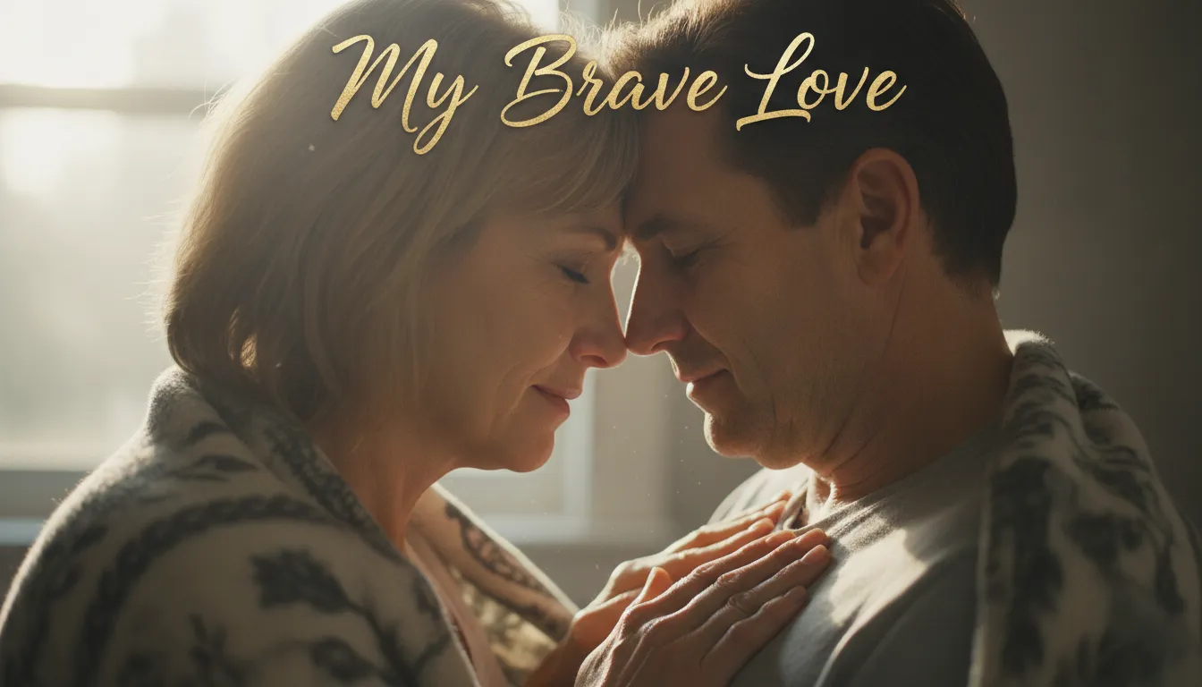 Wife supporting husband before surgery