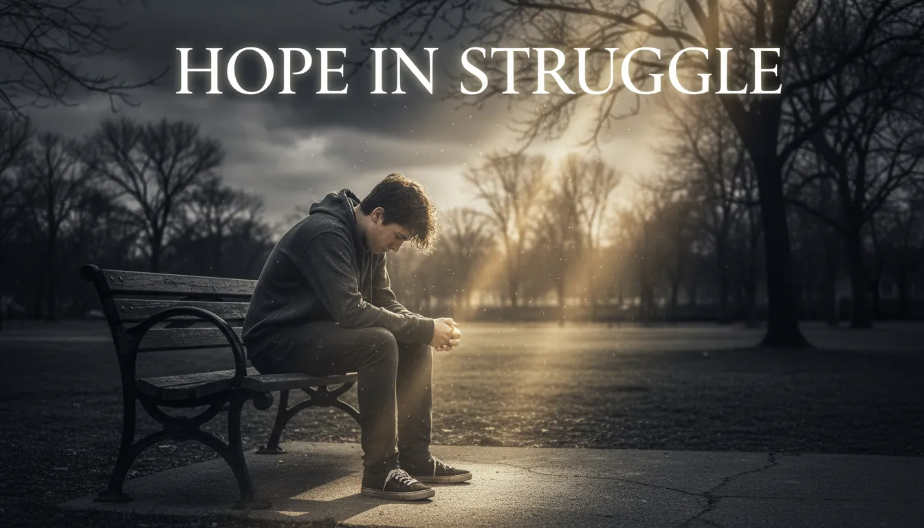 A struggling son finding a glimmer of hope