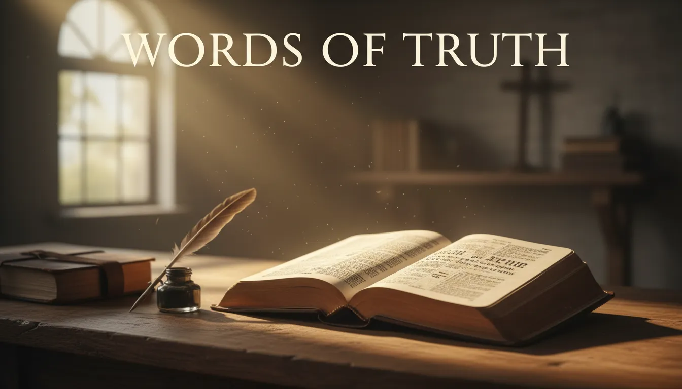 An open Bible with sunlight on the pages