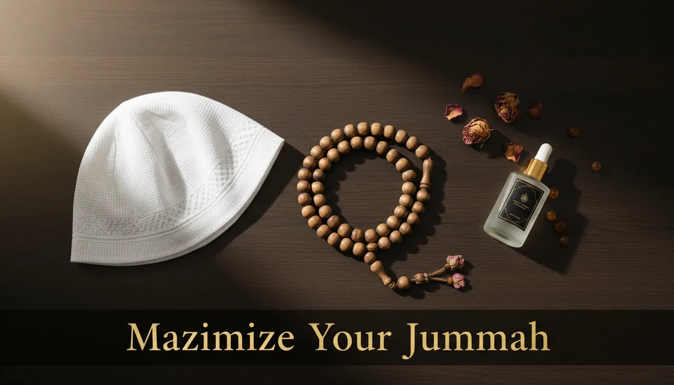 Preparation items for making the most of Jummah day.