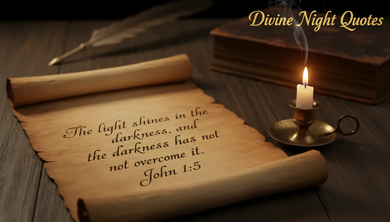 Biblical quotes for sleep on parchment.