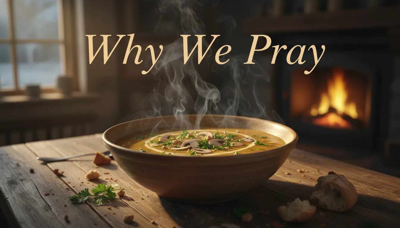 Why Should We Pray Before Meals? A close-up of a warm meal showing God's provision and gratitude for food.