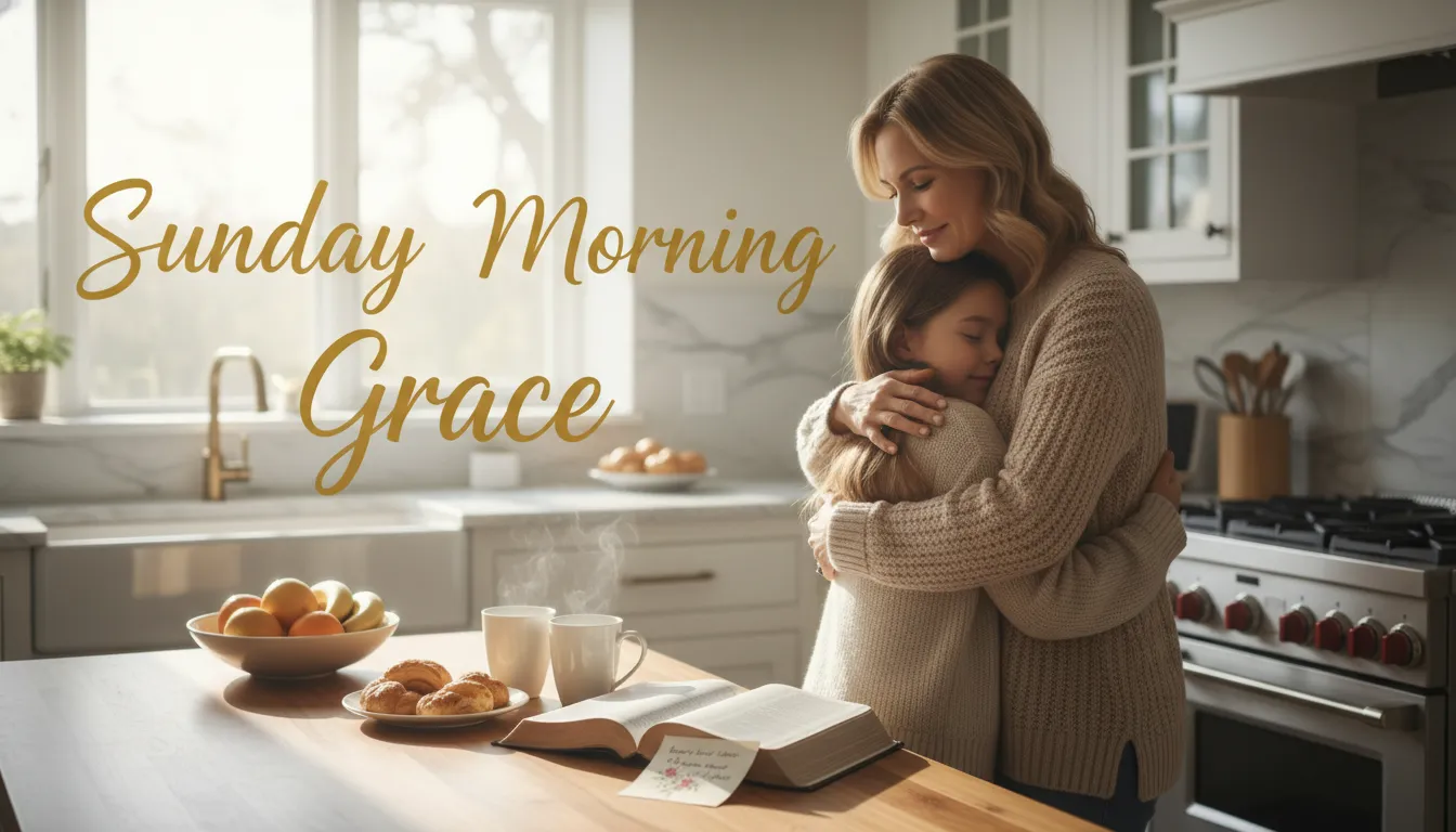 Morning Sunday Blessings for the Whole Family - starting the day with God's favor and love.