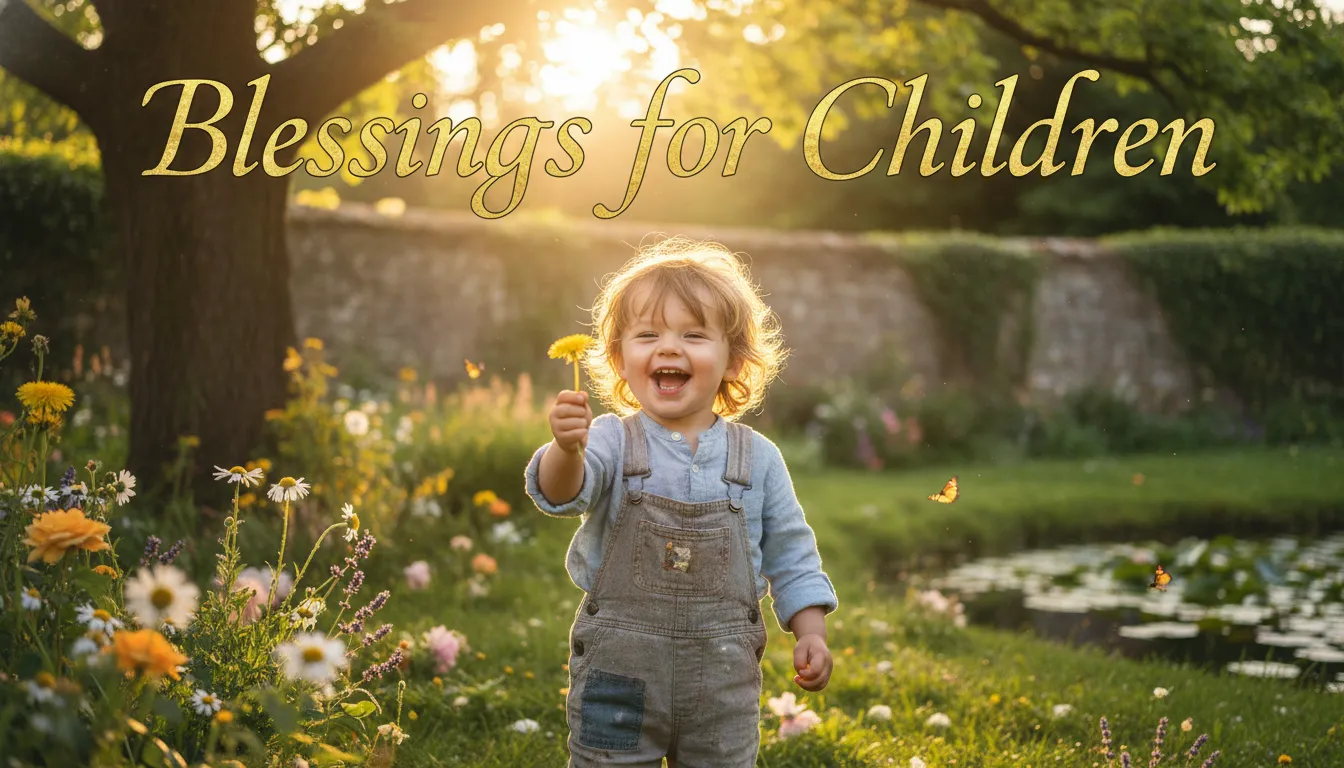 Sunday Blessings for Children - speaking life and God's watch over the little ones in the family.