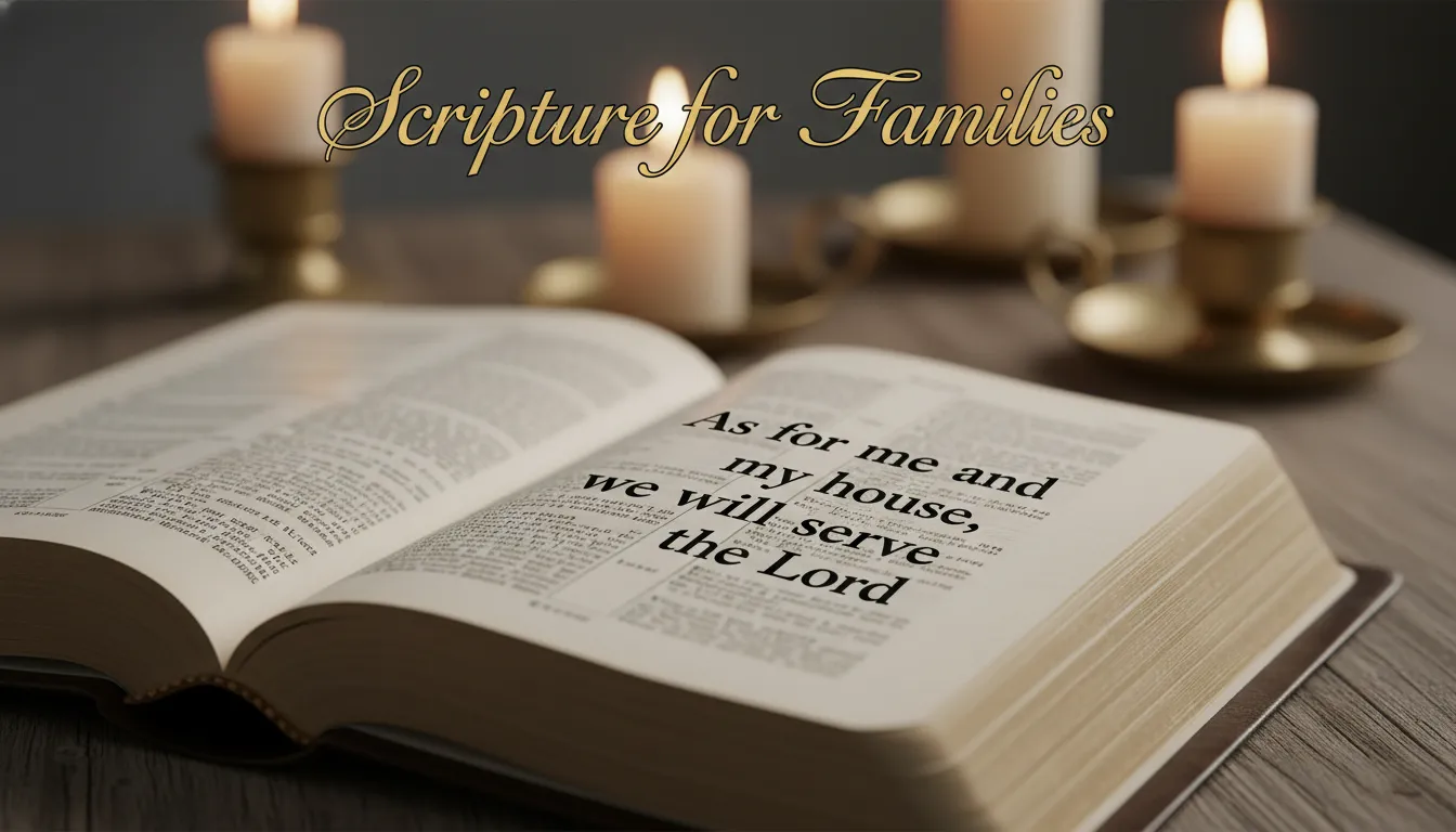 Bible Verses to Include in Your Sunday Family Blessings - powerful scripture like Joshua 24:15 for family faith.