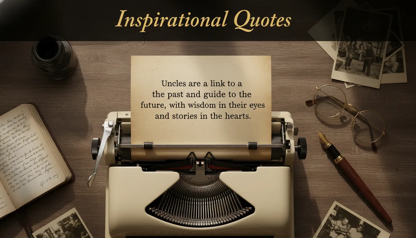 Happy Birthday Quotes for Uncle featuring inspirational and famous words for a birthday card.