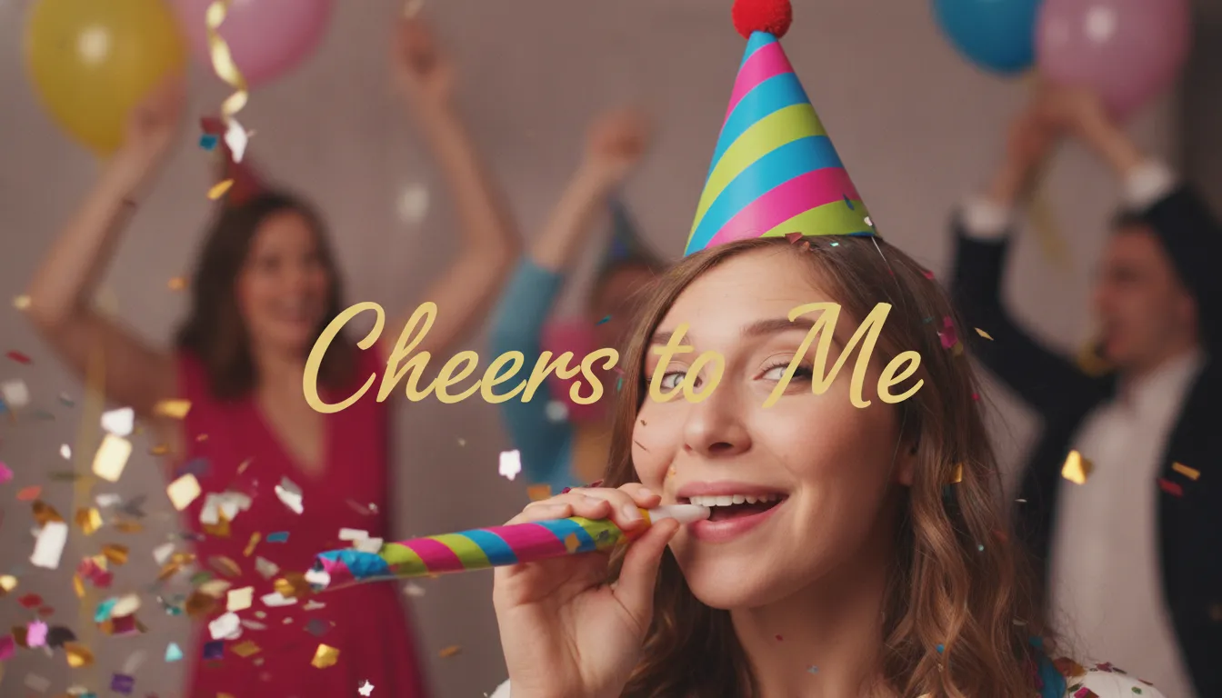 Joyful individual using Funny Birthday Wishes to Myself to celebrate with humor and warmth.