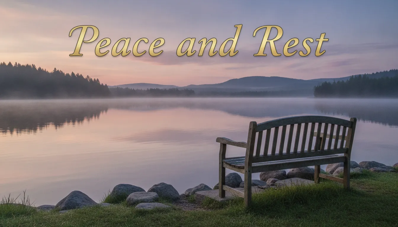 Prayer for Peace and Rest - Comforting weekend morning prayers to quiet the heart and find lasting rest.