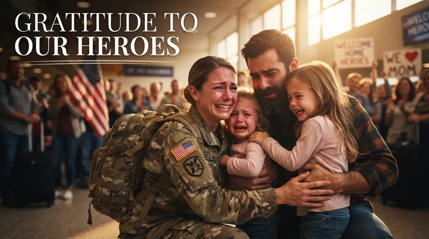 Heart Touching Independence Day Messages showing emotional soldier homecoming and sacrifices for freedom